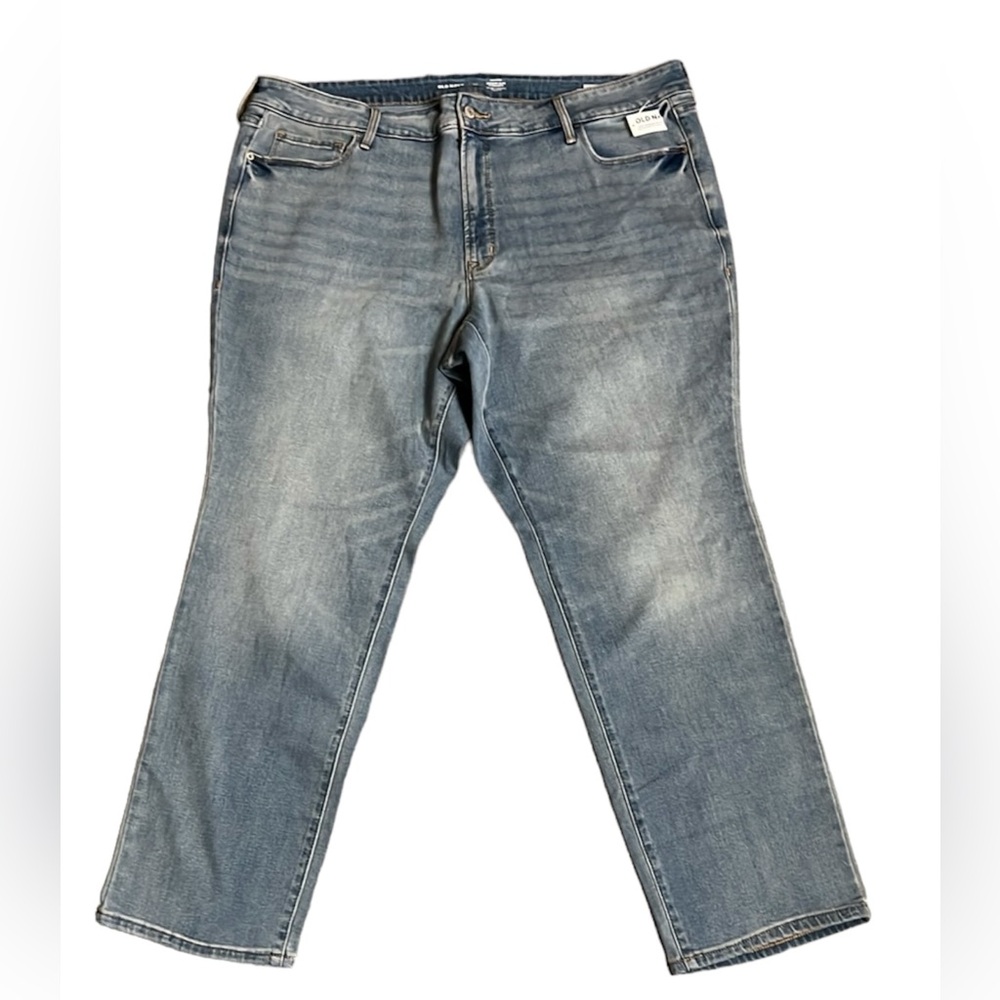 NWT Old Navy High Rise Jeans Women’s Size 24 Power Slim Straight Stretch